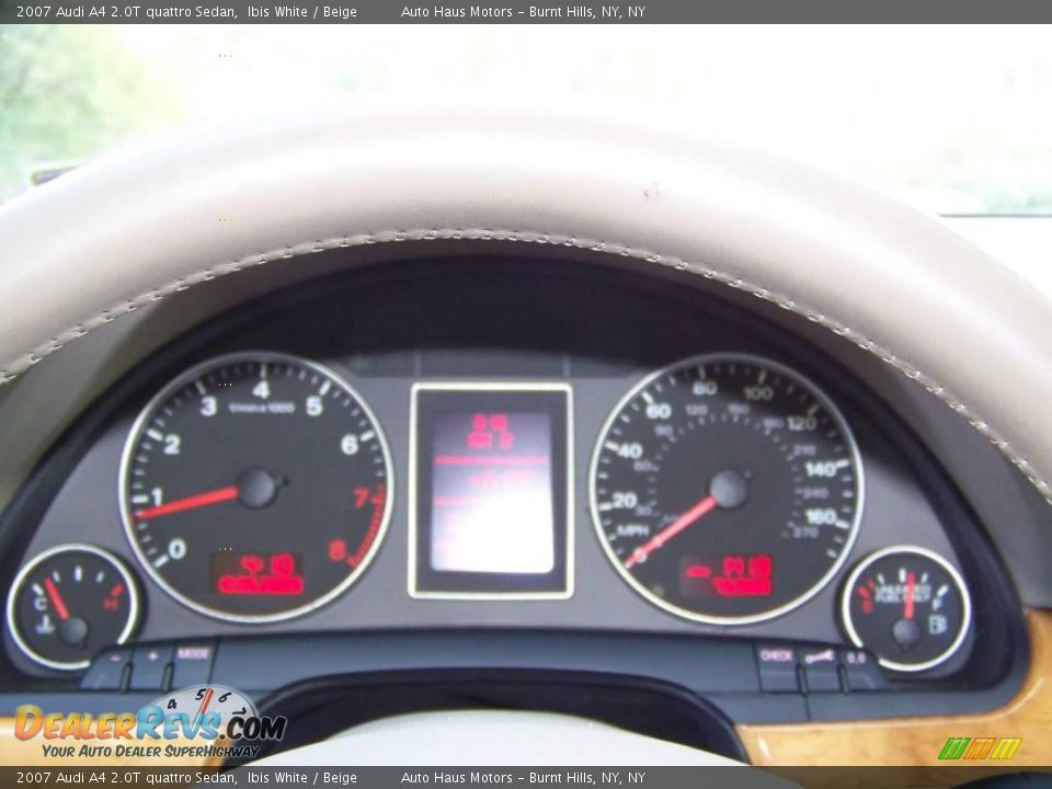 2007 Audi A4 2.0T quattro Sedan Ibis White / Beige Photo #20