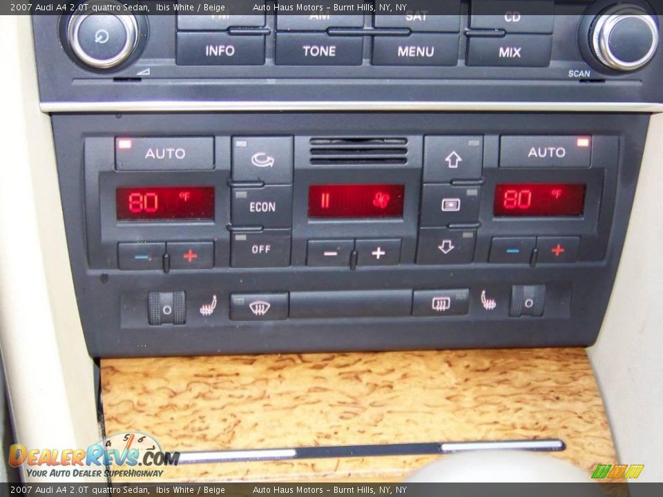 2007 Audi A4 2.0T quattro Sedan Ibis White / Beige Photo #23
