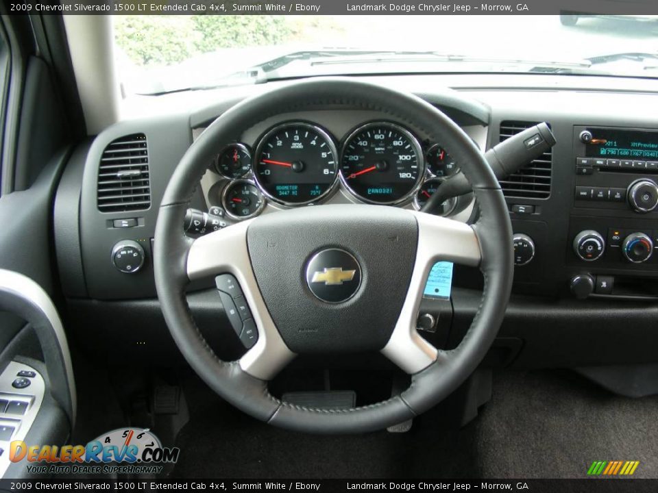 2009 Chevrolet Silverado 1500 LT Extended Cab 4x4 Summit White / Ebony Photo #24
