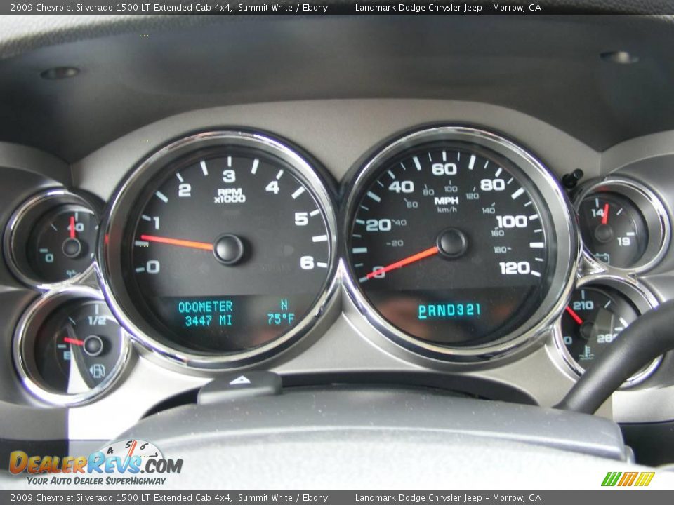 2009 Chevrolet Silverado 1500 LT Extended Cab 4x4 Summit White / Ebony Photo #25