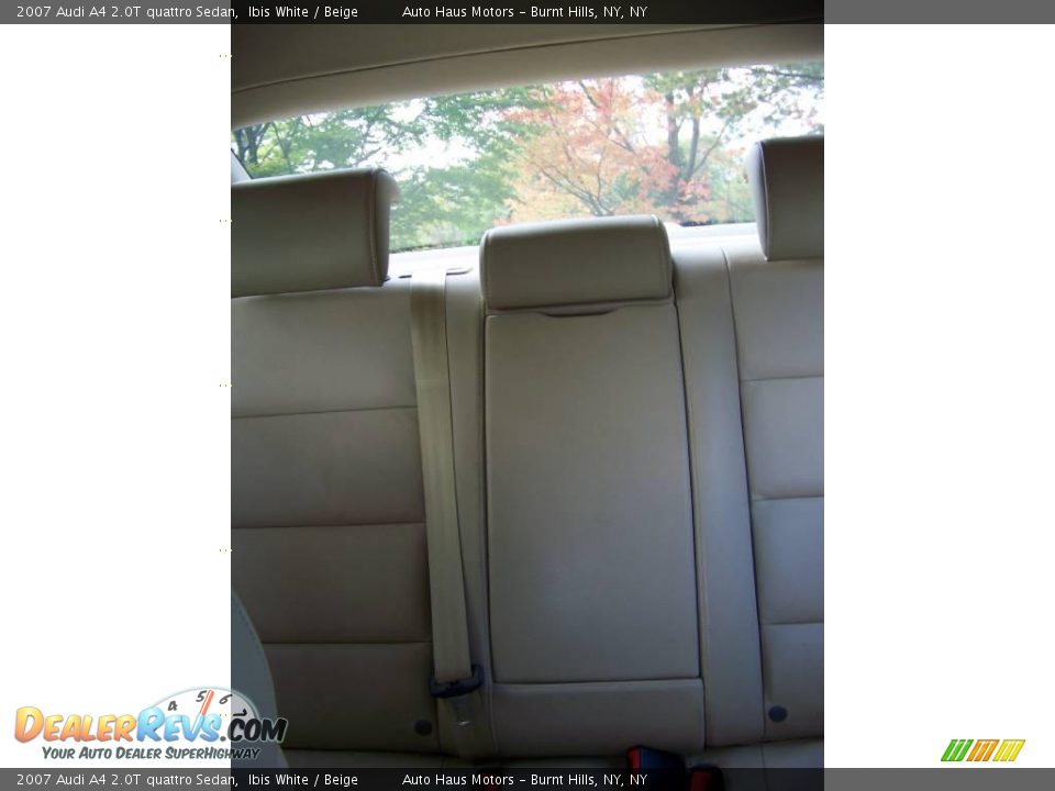 2007 Audi A4 2.0T quattro Sedan Ibis White / Beige Photo #26