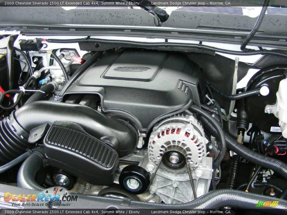 2009 Chevrolet Silverado 1500 LT Extended Cab 4x4 Summit White / Ebony Photo #31