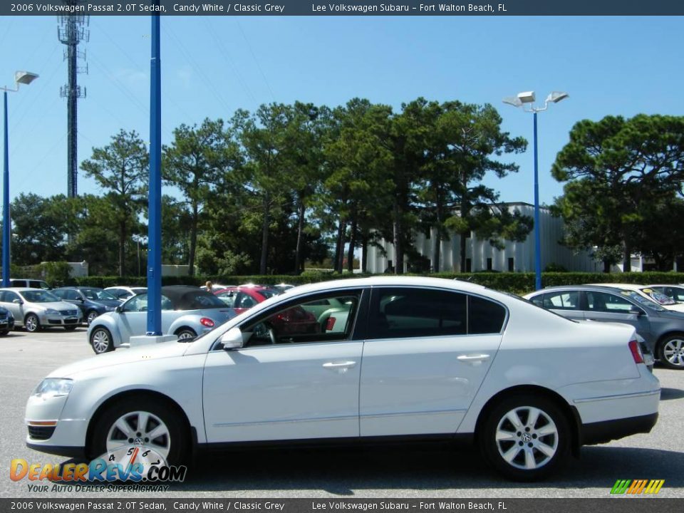 2006 Volkswagen Passat 2.0T Sedan Candy White / Classic Grey Photo #2