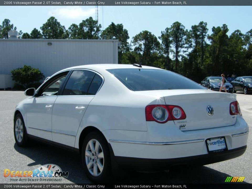 2006 Volkswagen Passat 2.0T Sedan Candy White / Classic Grey Photo #3