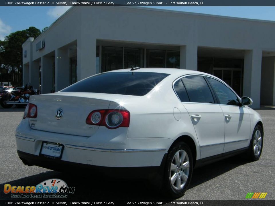 2006 Volkswagen Passat 2.0T Sedan Candy White / Classic Grey Photo #5