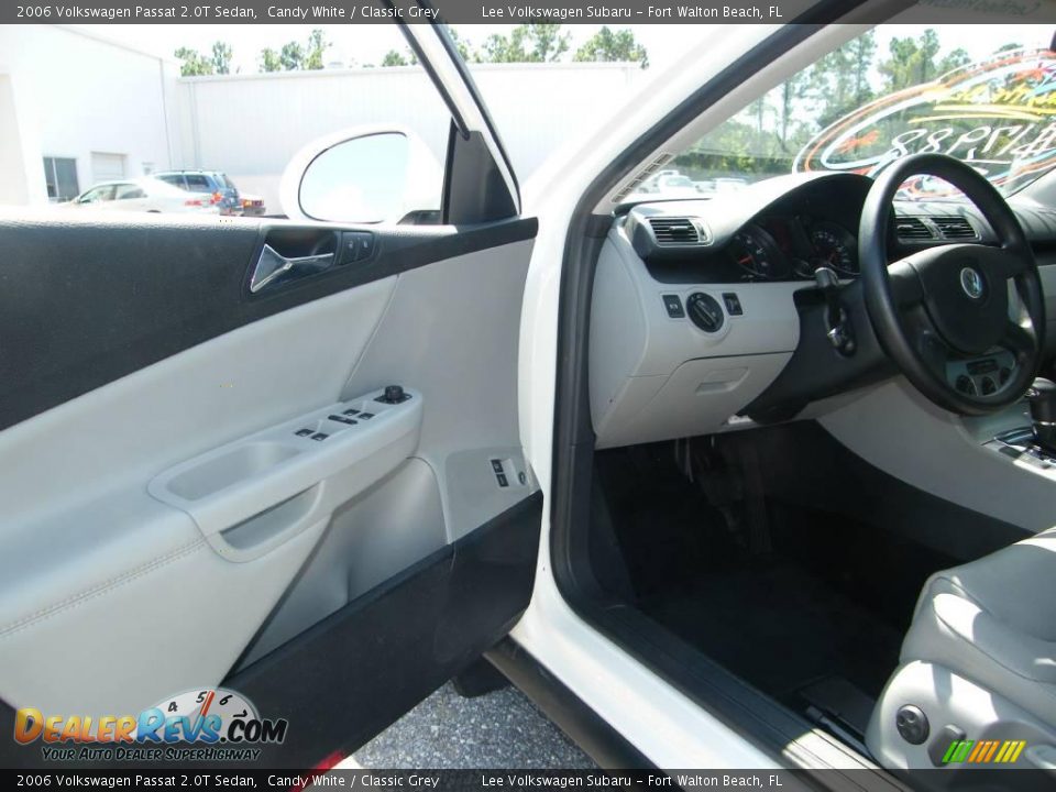 2006 Volkswagen Passat 2.0T Sedan Candy White / Classic Grey Photo #13