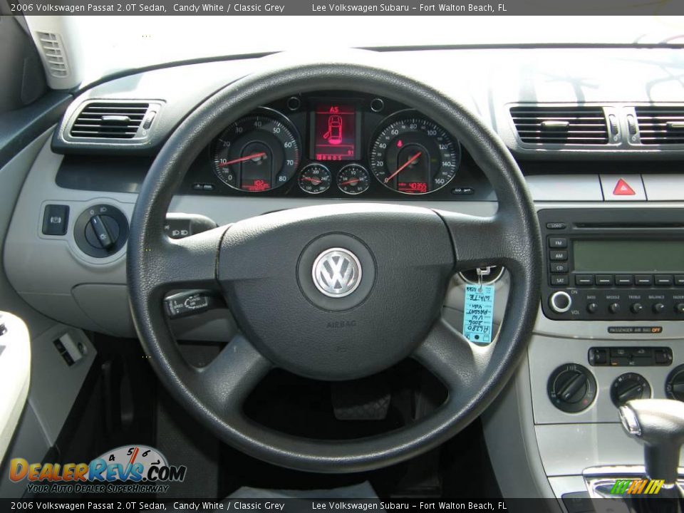 2006 Volkswagen Passat 2.0T Sedan Candy White / Classic Grey Photo #19