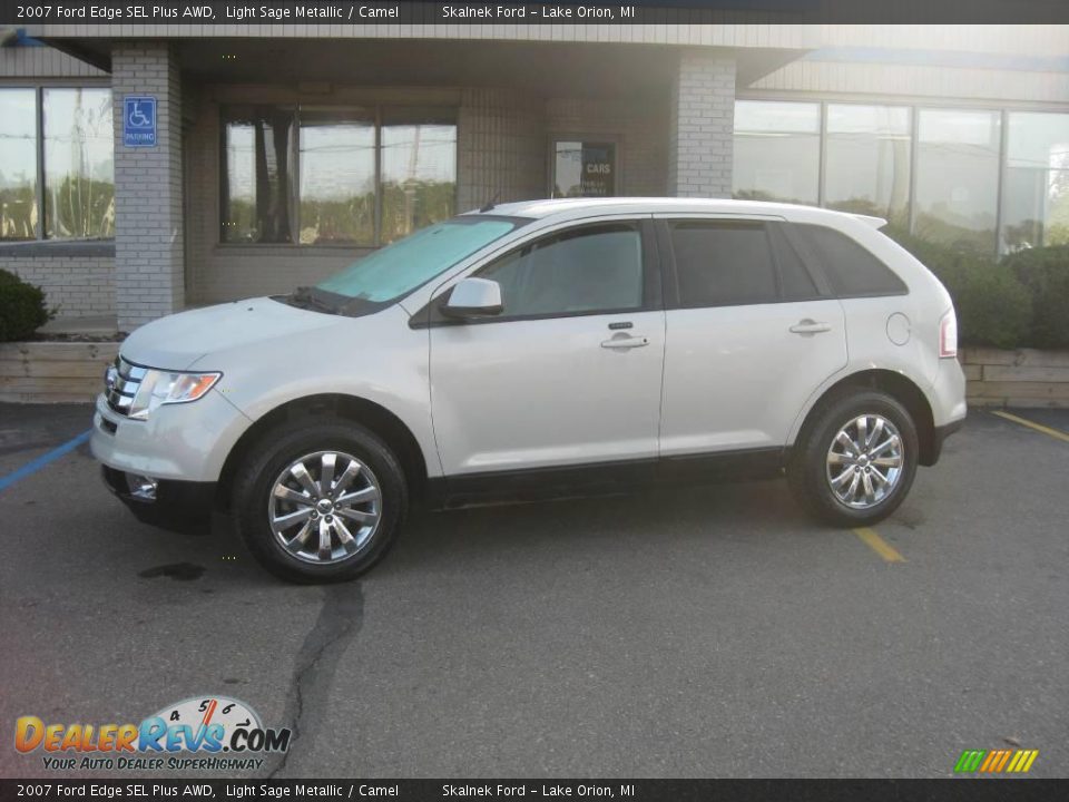 2007 Ford Edge SEL Plus AWD Light Sage Metallic / Camel Photo #1