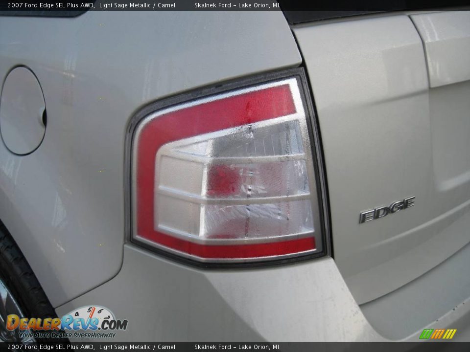 2007 Ford Edge SEL Plus AWD Light Sage Metallic / Camel Photo #14