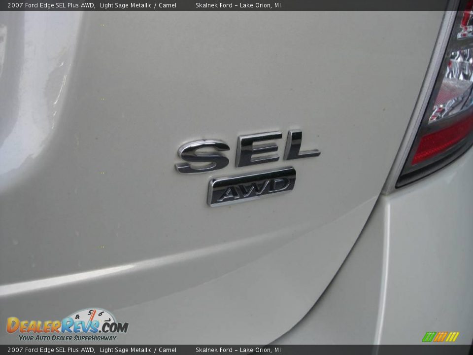 2007 Ford Edge SEL Plus AWD Light Sage Metallic / Camel Photo #15