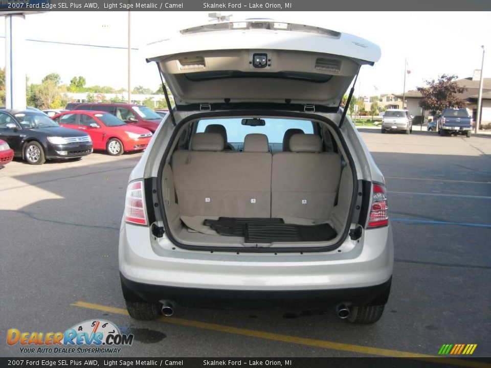 2007 Ford Edge SEL Plus AWD Light Sage Metallic / Camel Photo #16