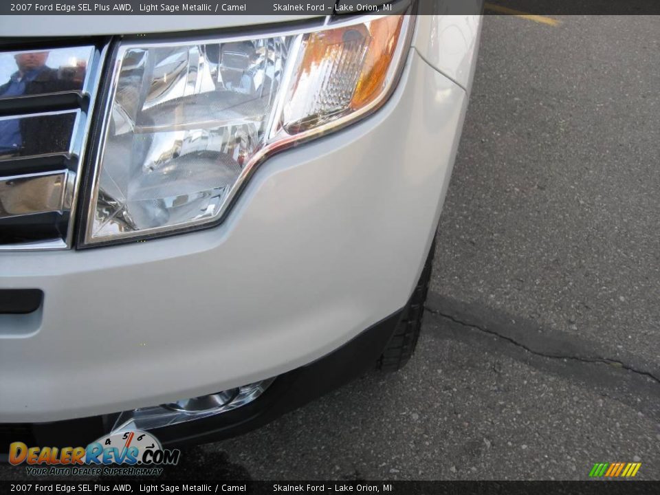 2007 Ford Edge SEL Plus AWD Light Sage Metallic / Camel Photo #20