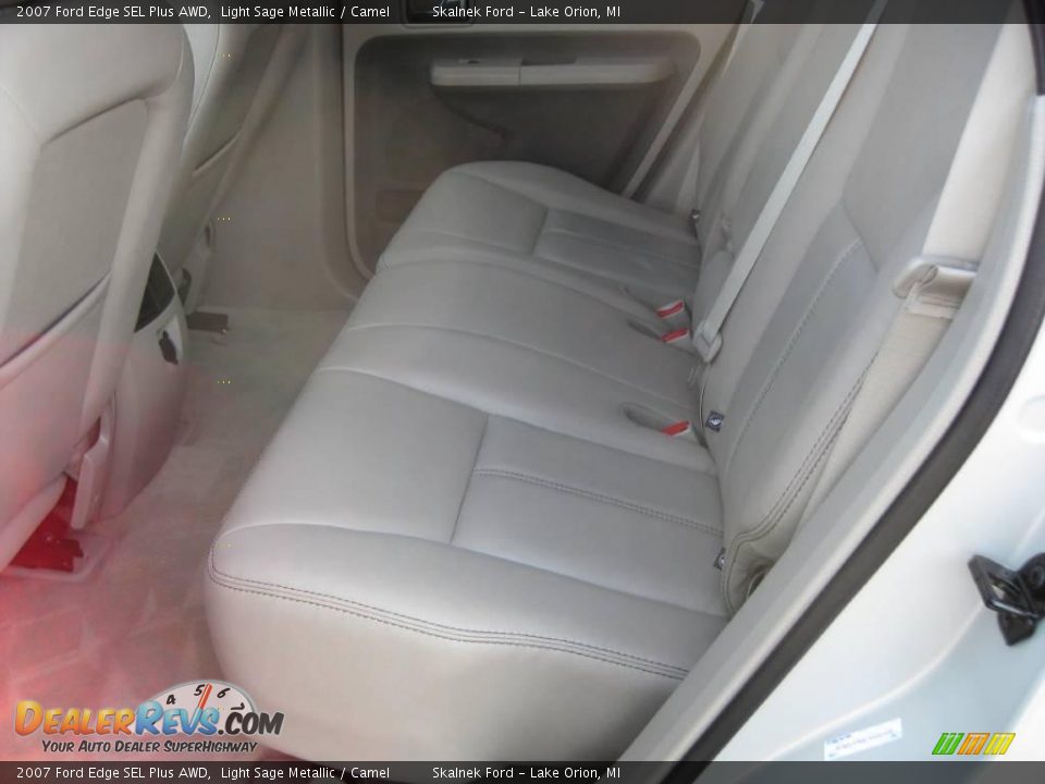 2007 Ford Edge SEL Plus AWD Light Sage Metallic / Camel Photo #23