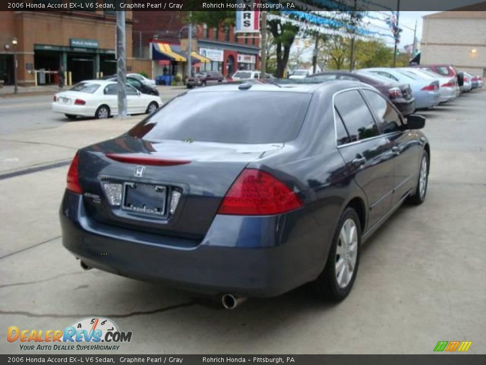 2006 Honda Accord EX-L V6 Sedan Graphite Pearl / Gray Photo #4