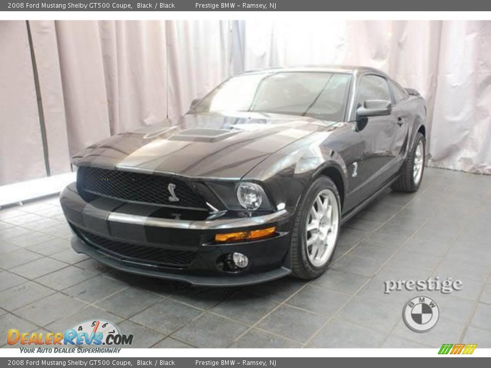 2008 Ford Mustang Shelby GT500 Coupe Black / Black Photo #1