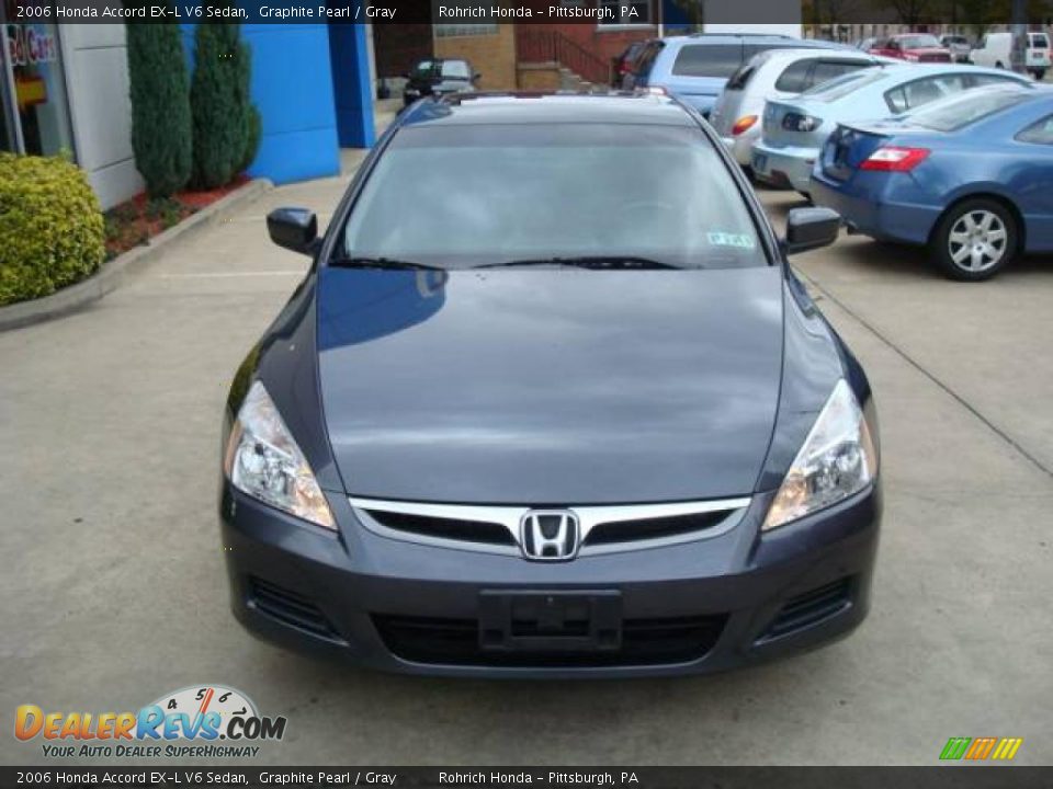 2006 Honda Accord EX-L V6 Sedan Graphite Pearl / Gray Photo #7