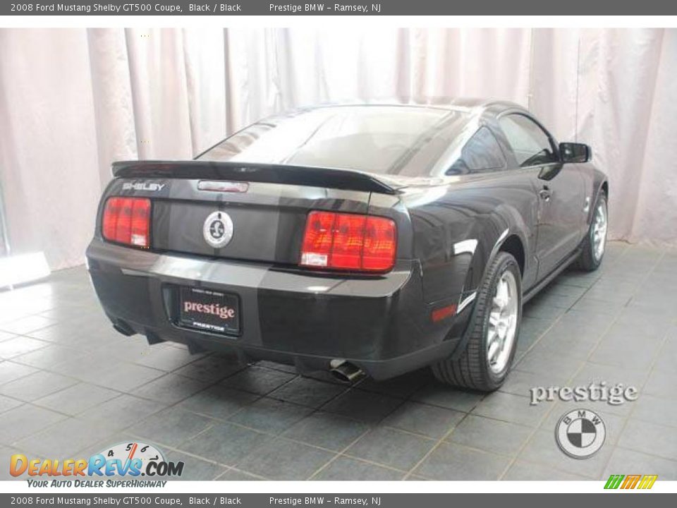 2008 Ford Mustang Shelby GT500 Coupe Black / Black Photo #2