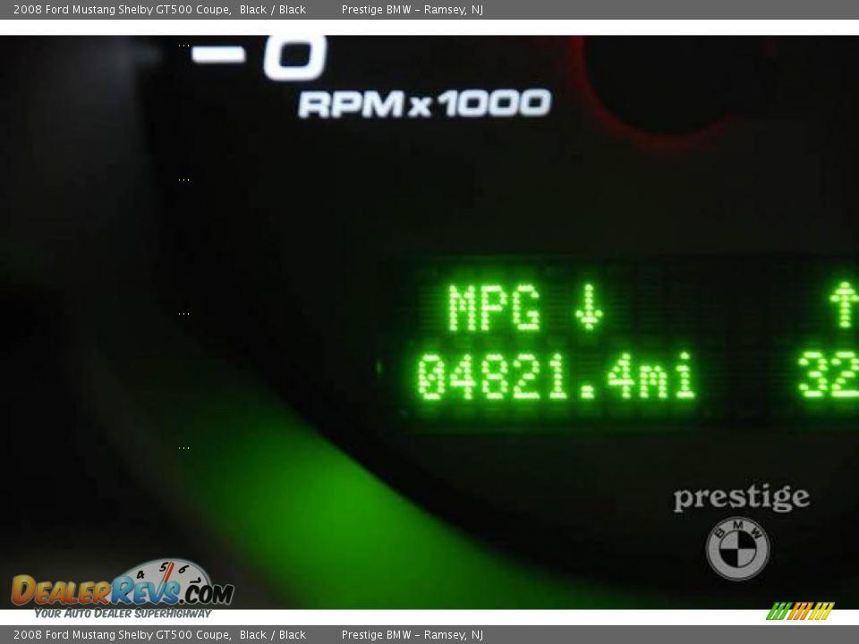 2008 Ford Mustang Shelby GT500 Coupe Black / Black Photo #3