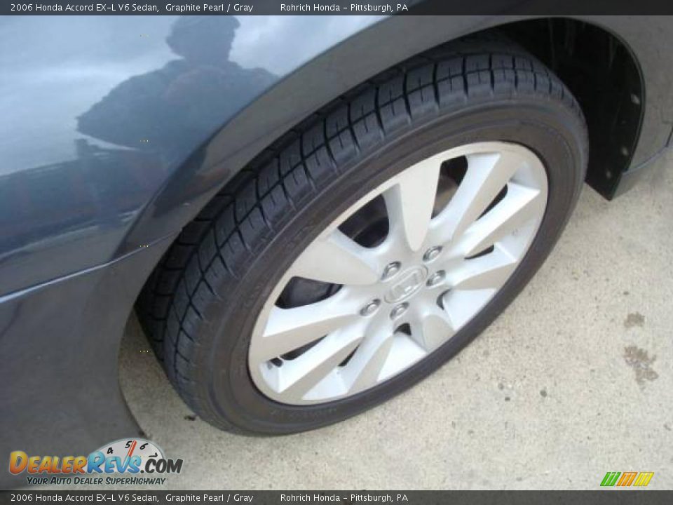 2006 Honda Accord EX-L V6 Sedan Graphite Pearl / Gray Photo #9