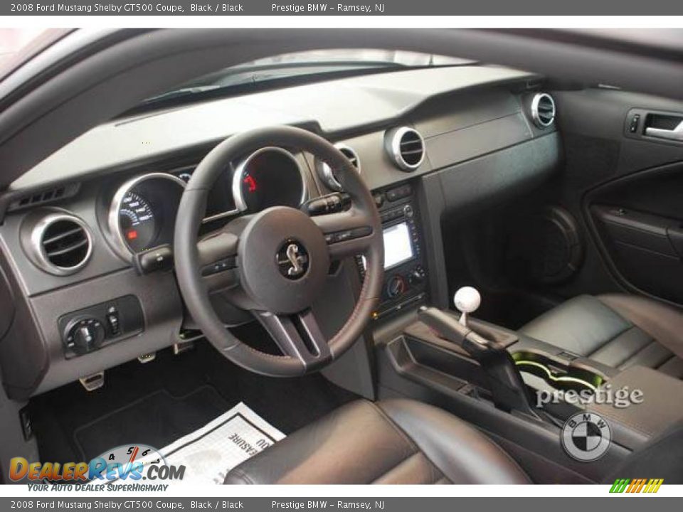 2008 Ford Mustang Shelby GT500 Coupe Black / Black Photo #4