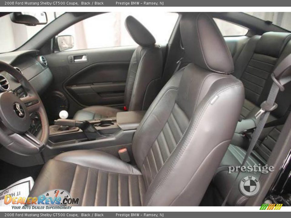 2008 Ford Mustang Shelby GT500 Coupe Black / Black Photo #5