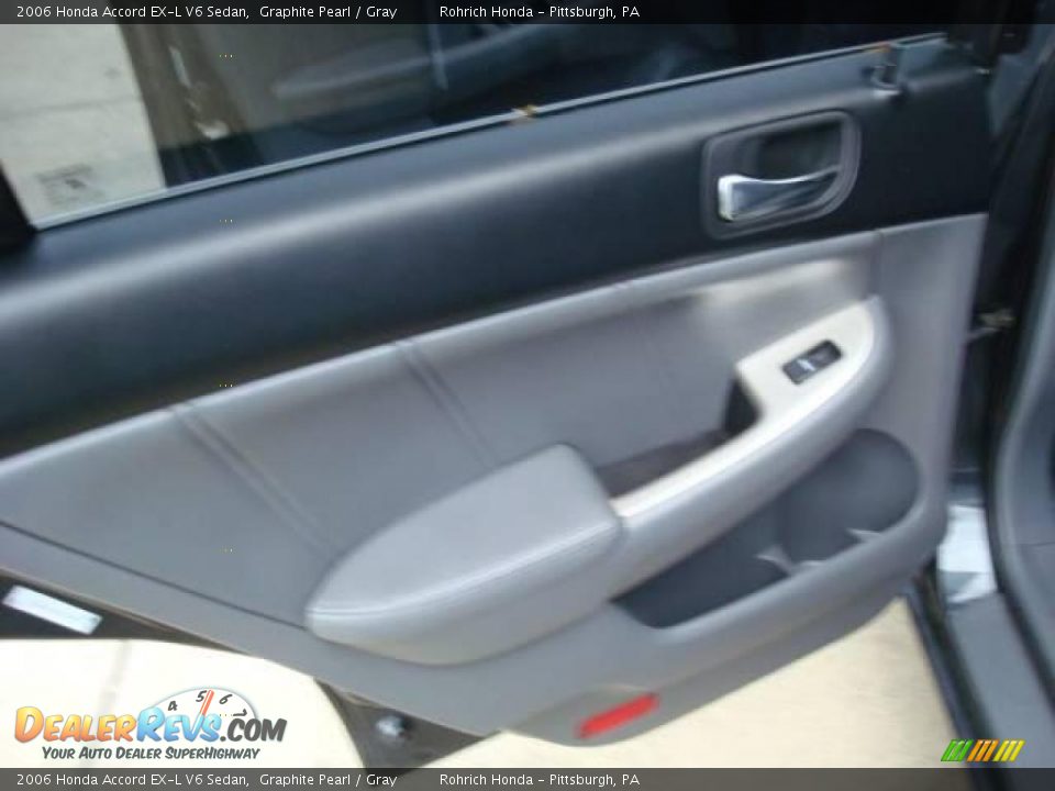 2006 Honda Accord EX-L V6 Sedan Graphite Pearl / Gray Photo #13