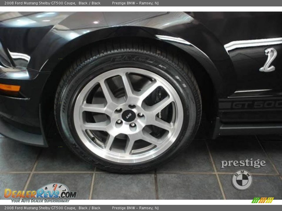 2008 Ford Mustang Shelby GT500 Coupe Black / Black Photo #8