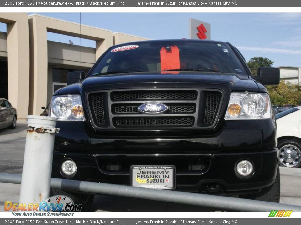 2008 Ford F150 FX4 SuperCrew 4x4 Black / Black/Medium Flint Photo #2