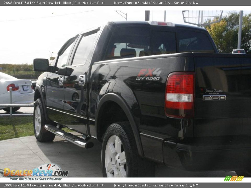 2008 Ford F150 FX4 SuperCrew 4x4 Black / Black/Medium Flint Photo #4