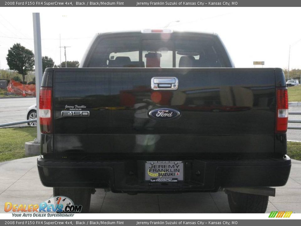 2008 Ford F150 FX4 SuperCrew 4x4 Black / Black/Medium Flint Photo #5