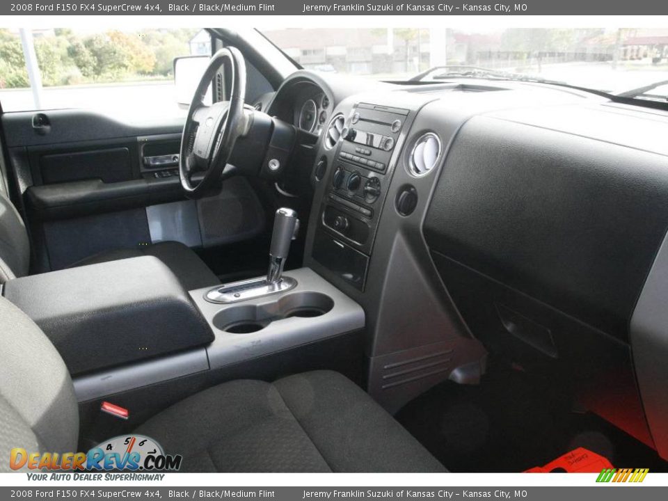2008 Ford F150 FX4 SuperCrew 4x4 Black / Black/Medium Flint Photo #7
