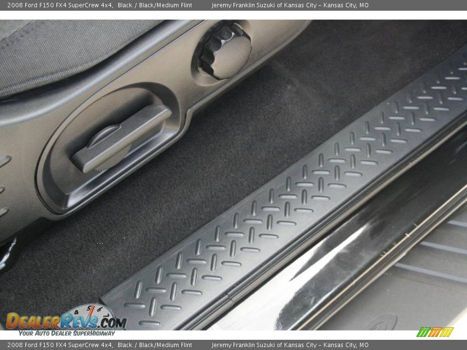 2008 Ford F150 FX4 SuperCrew 4x4 Black / Black/Medium Flint Photo #10