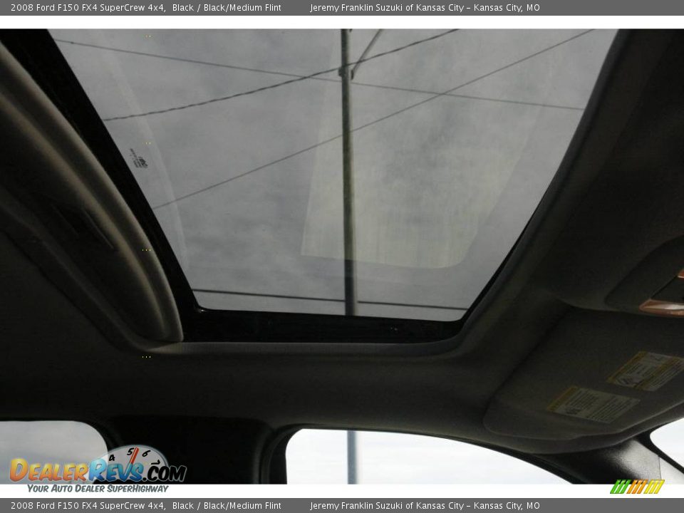 2008 Ford F150 FX4 SuperCrew 4x4 Black / Black/Medium Flint Photo #12