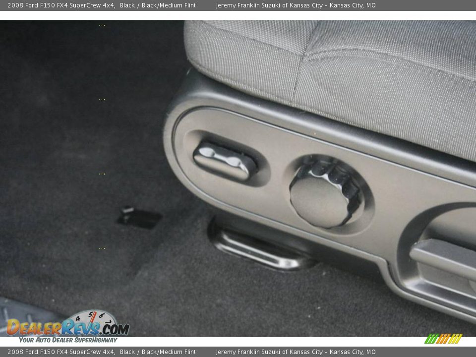 2008 Ford F150 FX4 SuperCrew 4x4 Black / Black/Medium Flint Photo #14