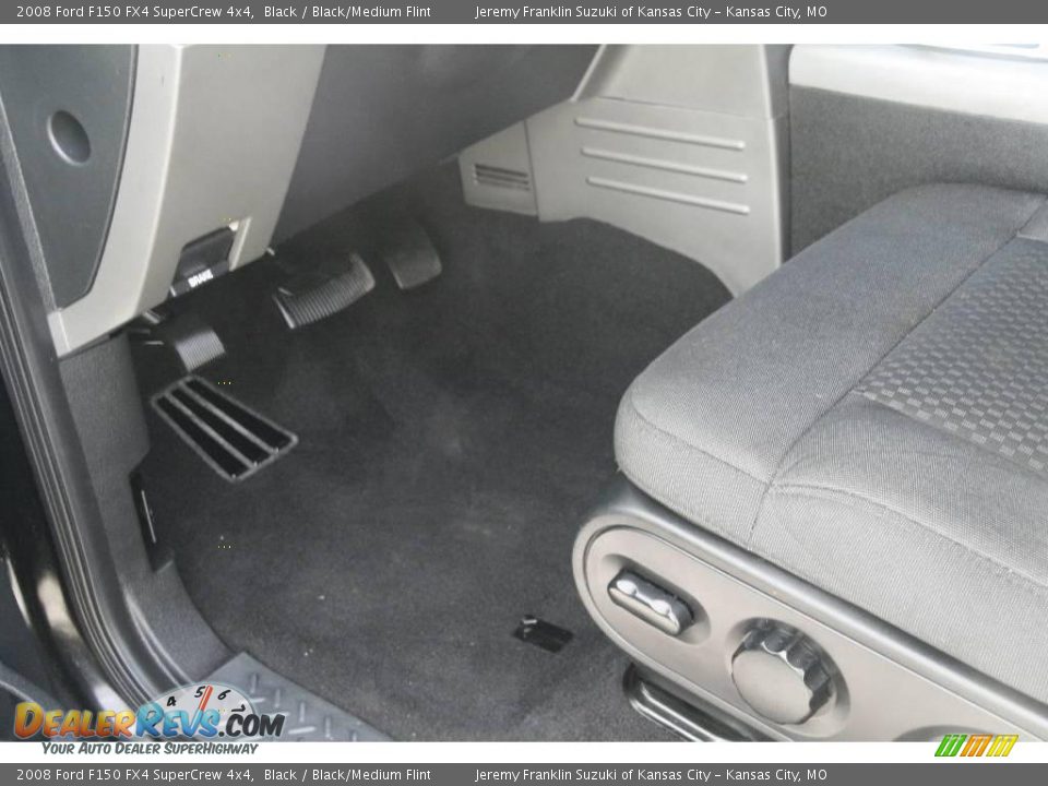 2008 Ford F150 FX4 SuperCrew 4x4 Black / Black/Medium Flint Photo #15