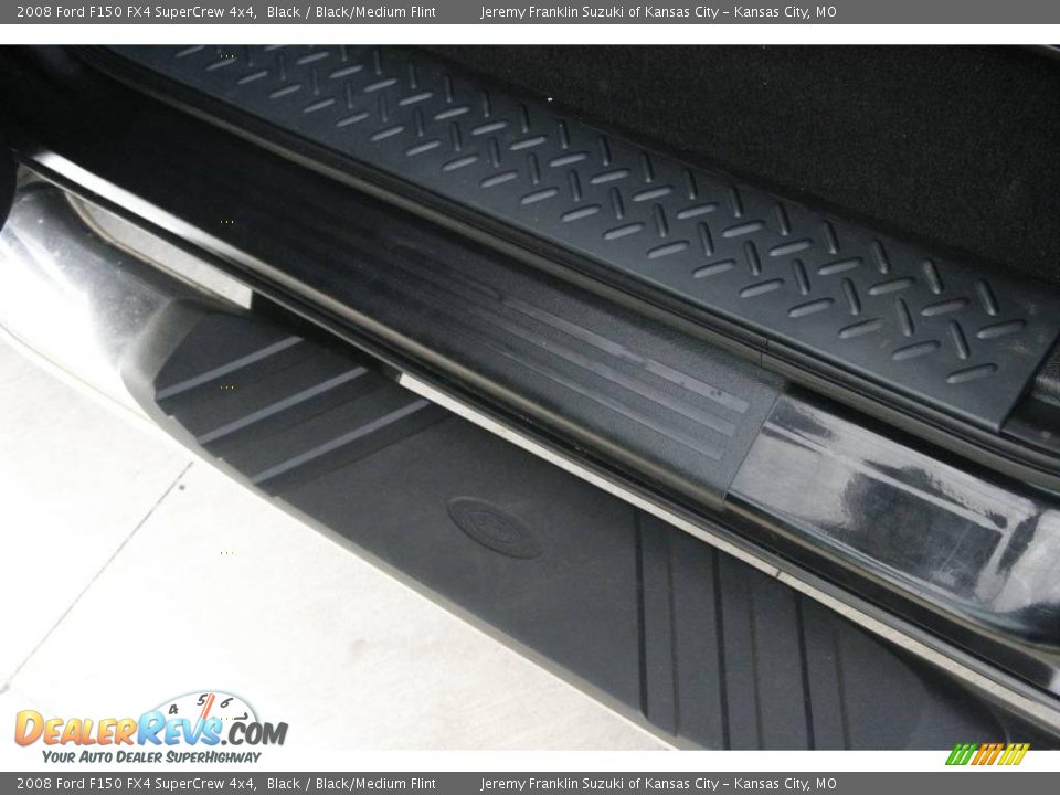 2008 Ford F150 FX4 SuperCrew 4x4 Black / Black/Medium Flint Photo #16
