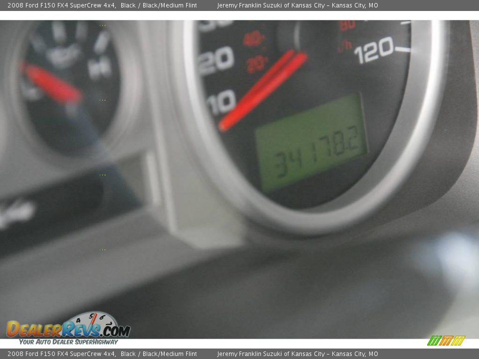 2008 Ford F150 FX4 SuperCrew 4x4 Black / Black/Medium Flint Photo #19