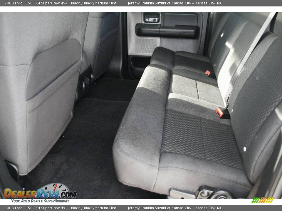 2008 Ford F150 FX4 SuperCrew 4x4 Black / Black/Medium Flint Photo #26