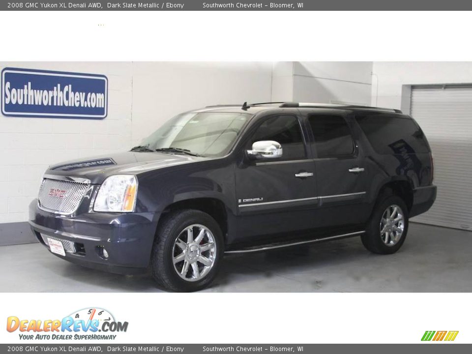 2008 GMC Yukon XL Denali AWD Dark Slate Metallic / Ebony Photo #1