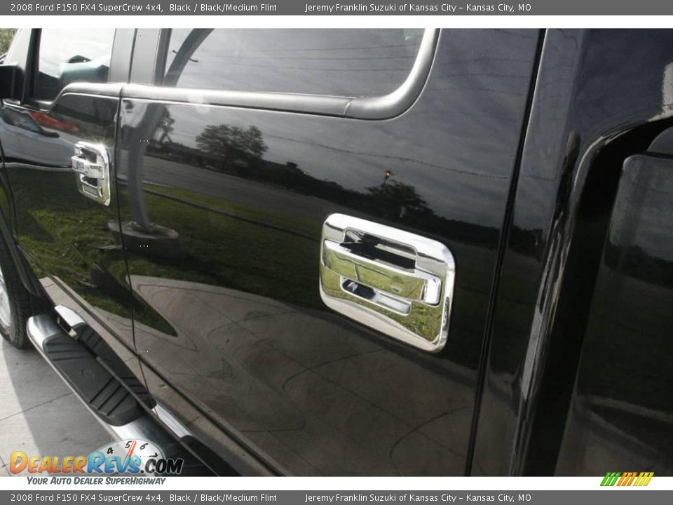 2008 Ford F150 FX4 SuperCrew 4x4 Black / Black/Medium Flint Photo #30