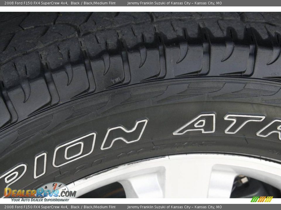 2008 Ford F150 FX4 SuperCrew 4x4 Black / Black/Medium Flint Photo #31