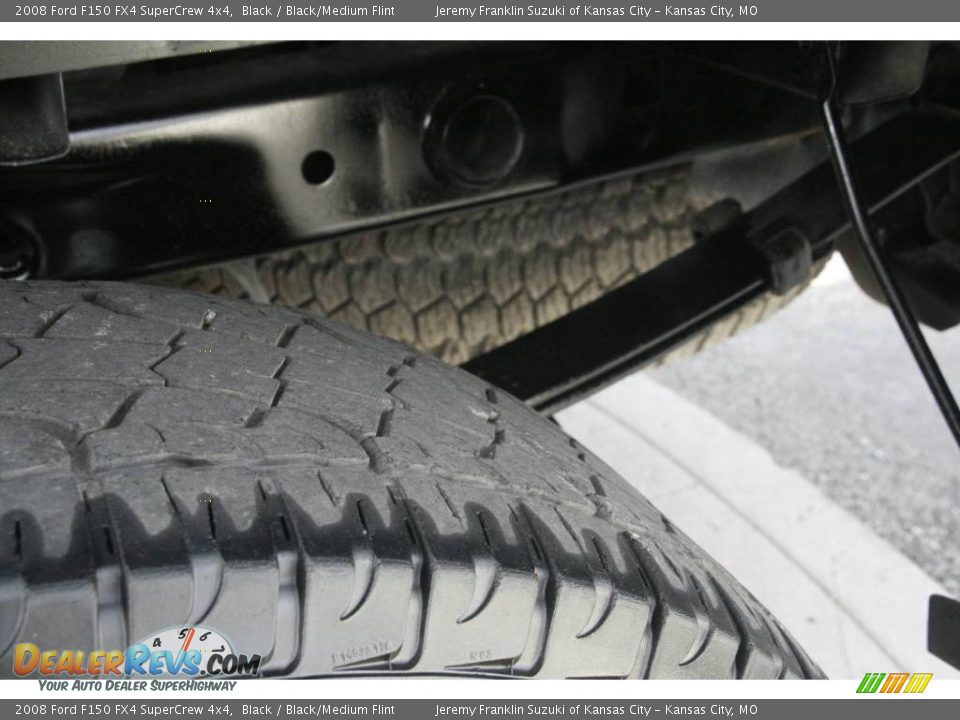 2008 Ford F150 FX4 SuperCrew 4x4 Black / Black/Medium Flint Photo #32