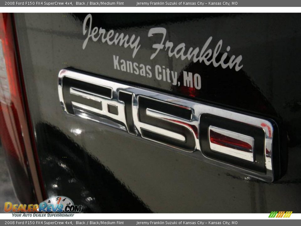 2008 Ford F150 FX4 SuperCrew 4x4 Black / Black/Medium Flint Photo #34