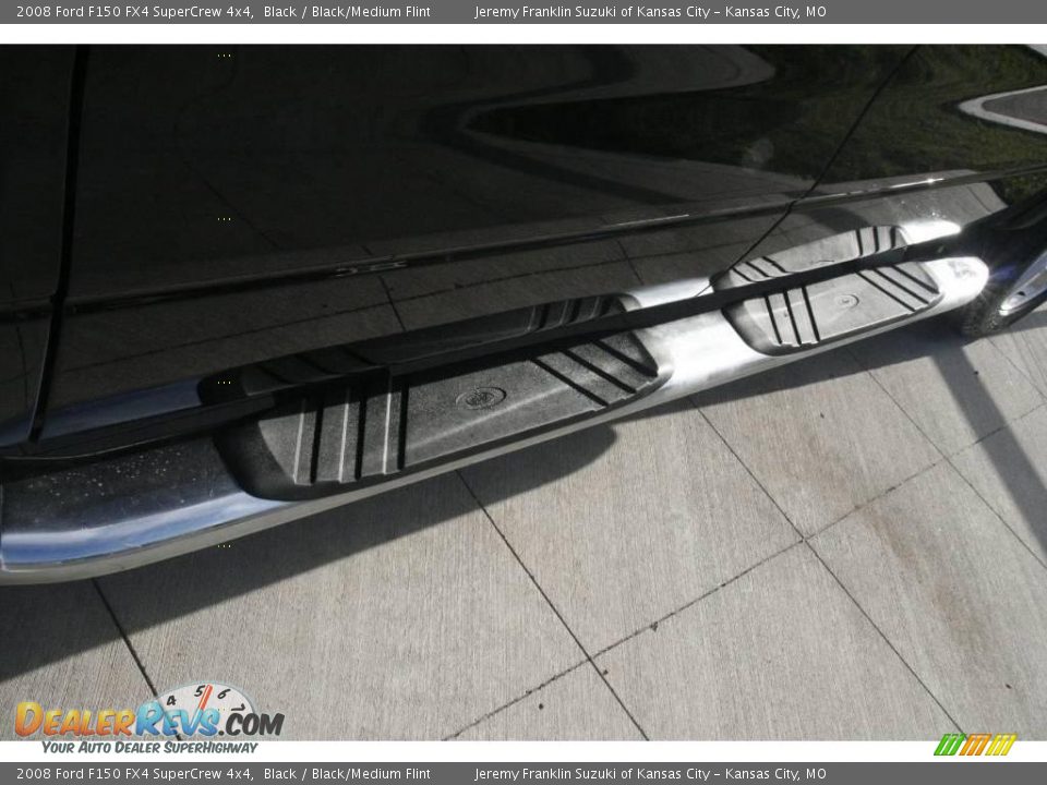 2008 Ford F150 FX4 SuperCrew 4x4 Black / Black/Medium Flint Photo #35
