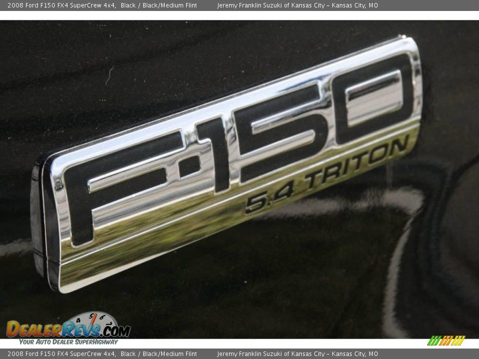 2008 Ford F150 FX4 SuperCrew 4x4 Black / Black/Medium Flint Photo #36
