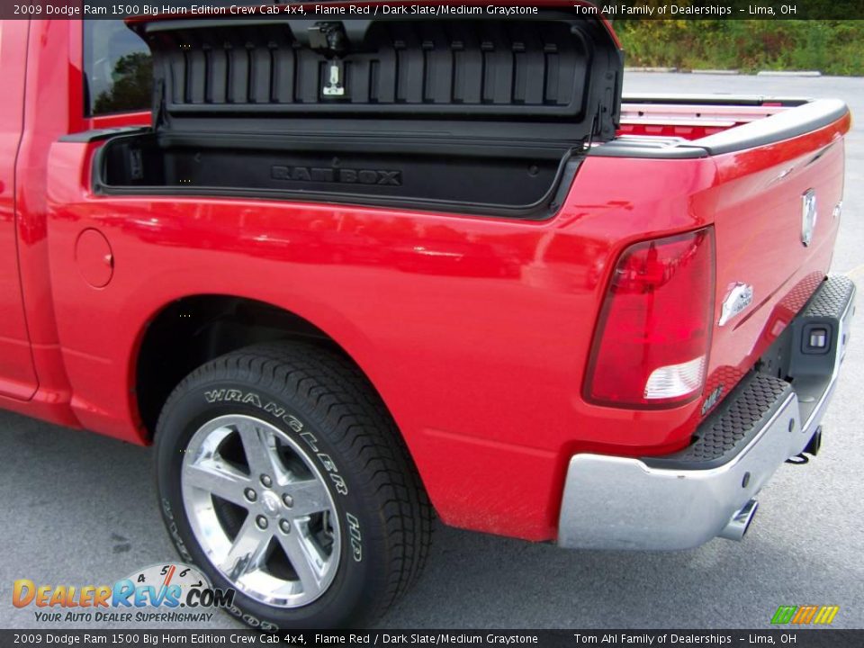 2009 Dodge Ram 1500 Big Horn Edition Crew Cab 4x4 Flame Red / Dark Slate/Medium Graystone Photo #7