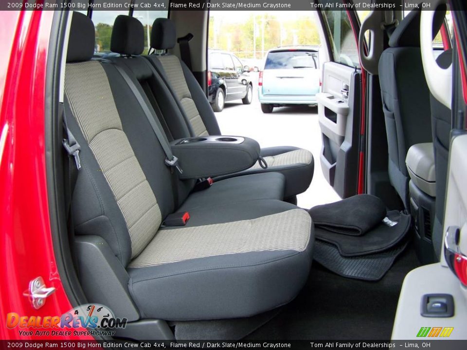 2009 Dodge Ram 1500 Big Horn Edition Crew Cab 4x4 Flame Red / Dark Slate/Medium Graystone Photo #12