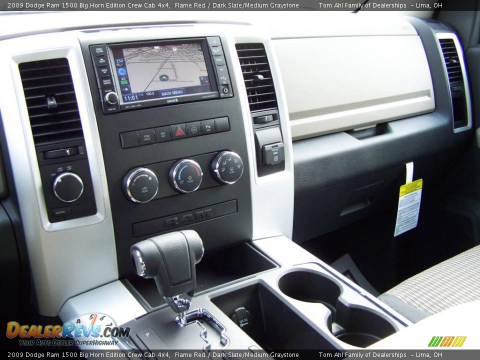 2009 Dodge Ram 1500 Big Horn Edition Crew Cab 4x4 Flame Red / Dark Slate/Medium Graystone Photo #18