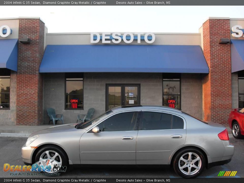2004 Infiniti G 35 Sedan Diamond Graphite Gray Metallic / Graphite Photo #1