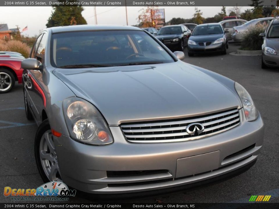 2004 Infiniti G 35 Sedan Diamond Graphite Gray Metallic / Graphite Photo #4